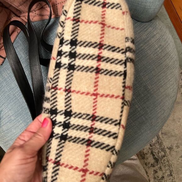 Burberry *RARE* *CABIN COUTURE* Wool Novacheck Plaid Tote Bag - Picture 9 of 15